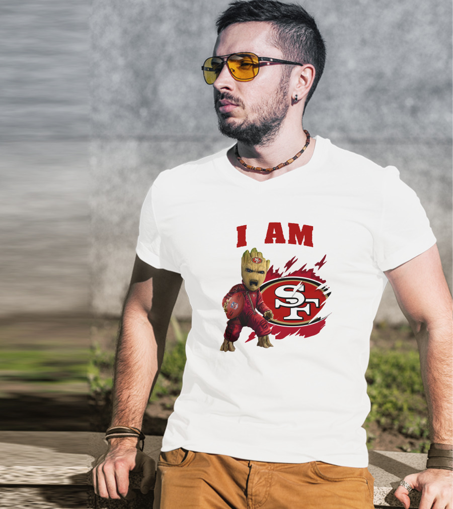 I Am Groot San Francisco 49ers Football Play T-Shirt