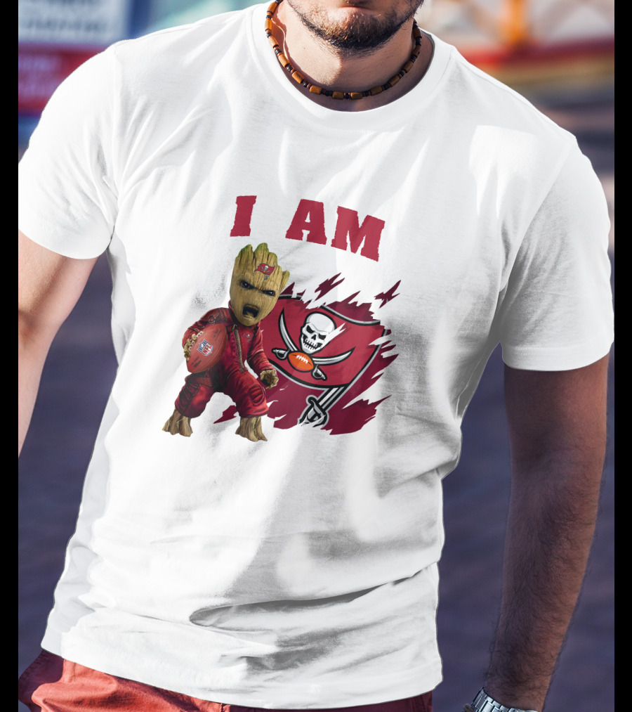 I Am Groot Buccaneers Football Fan T-Shirt