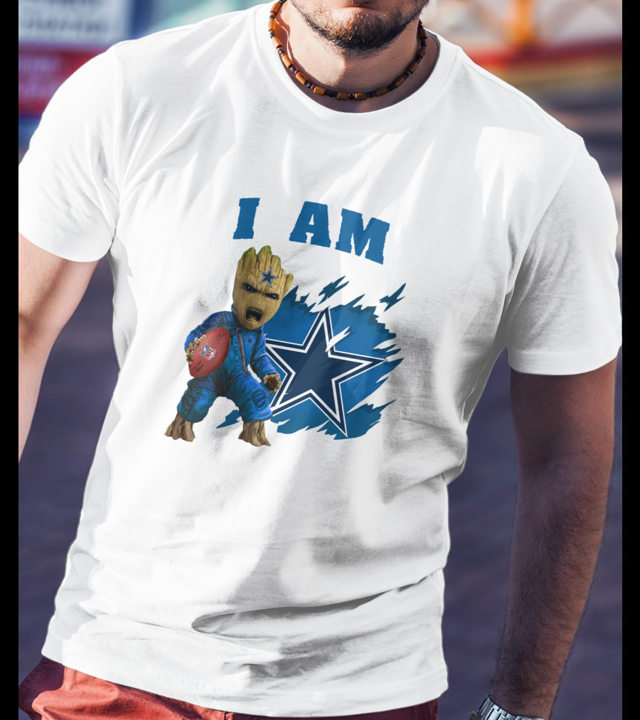 I Am Groot Dallas Cowboys Star Football T-Shirt