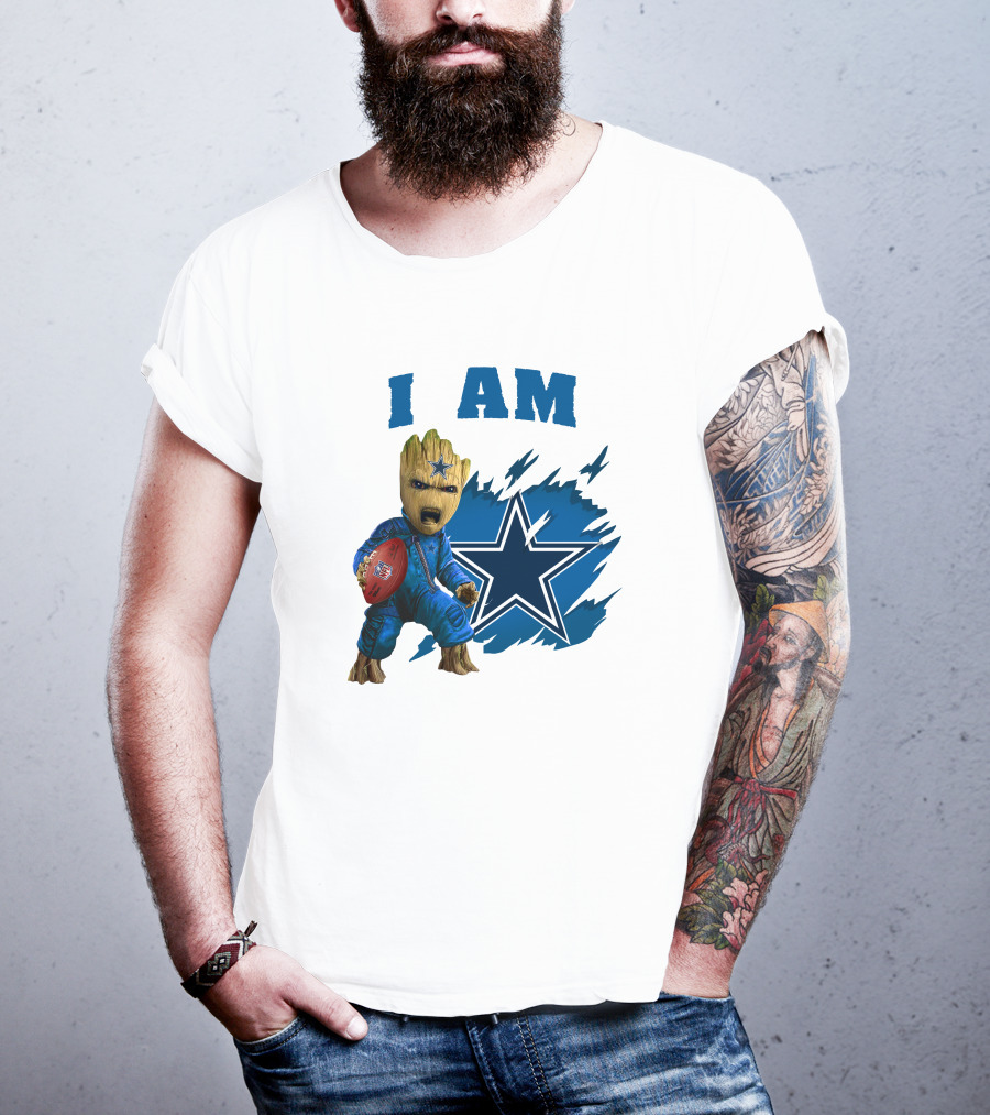 I Am Groot Dallas Cowboys Star Football T-Shirt
