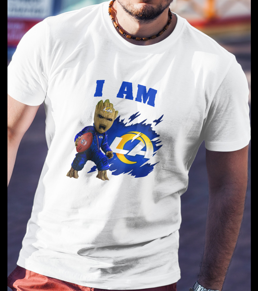 I Am Groot Los Angeles Rams LA Football T-Shirt