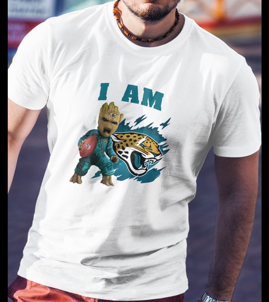 I Am Groot Jacksonville Jaguars Football Fan T-Shirt