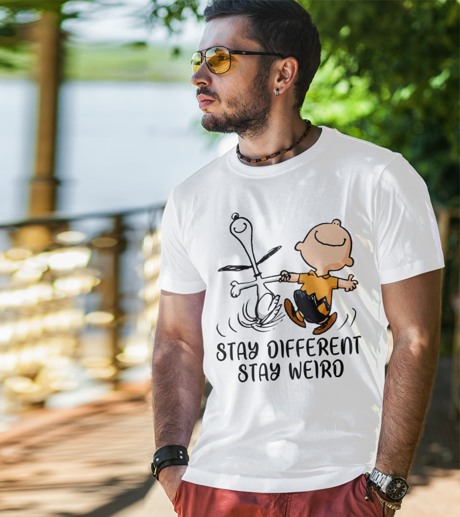 Stay Different Stay Weird Snoopy And Friends Dance T-Shirt