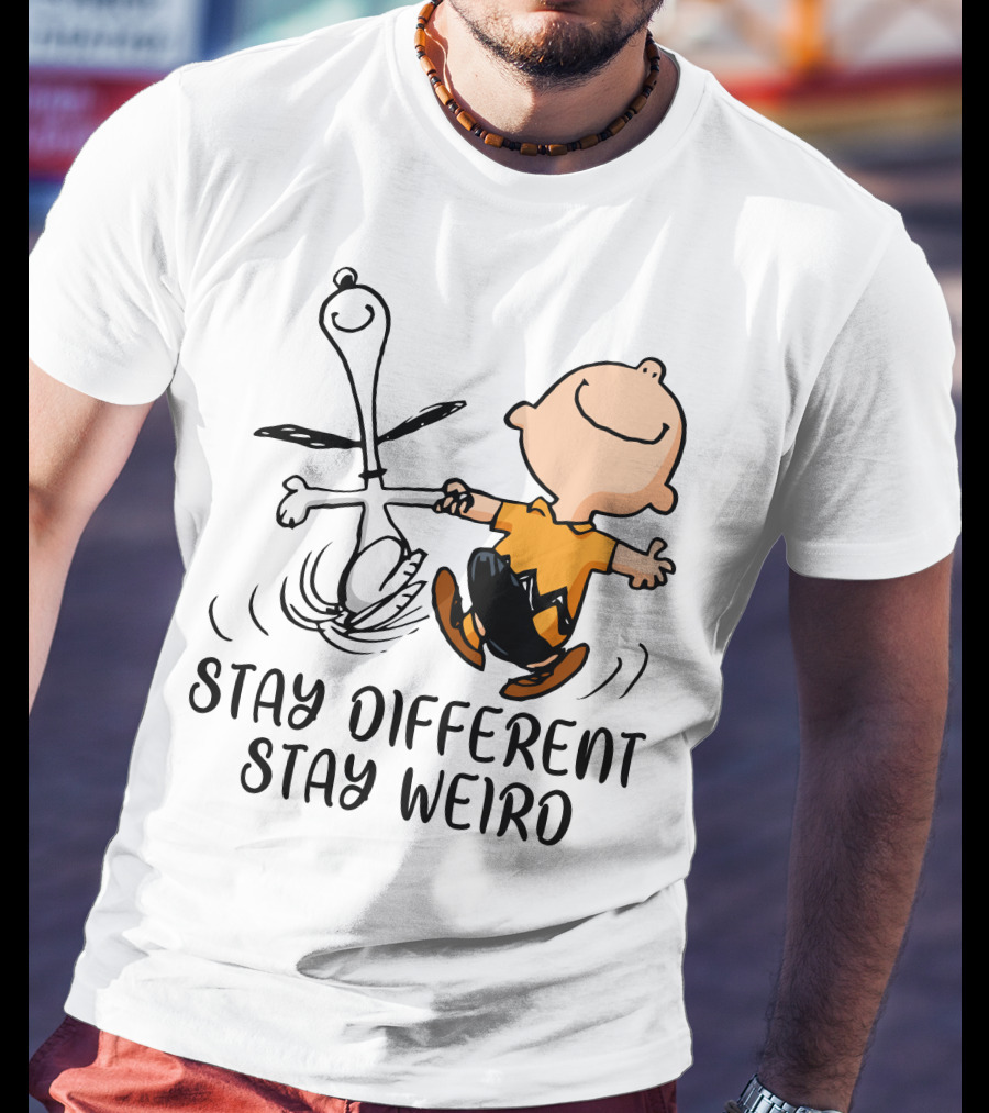 Stay Different Stay Weird Snoopy And Friends Dance T-Shirt