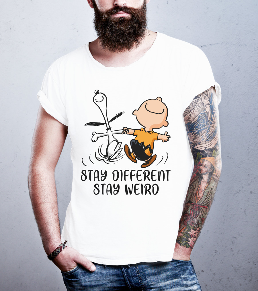 Stay Different Stay Weird Snoopy And Friends Dance T-Shirt