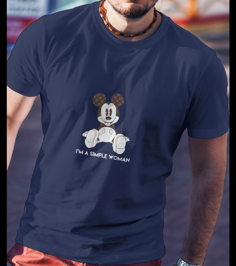 I'm A Simple Woman Mickey LV-Inspired T-Shirt