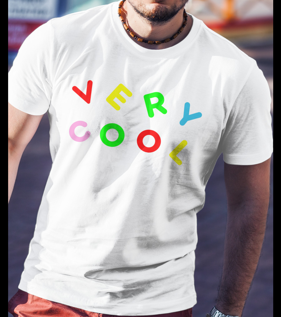 Very Cool Colorful Block Letters T-Shirt