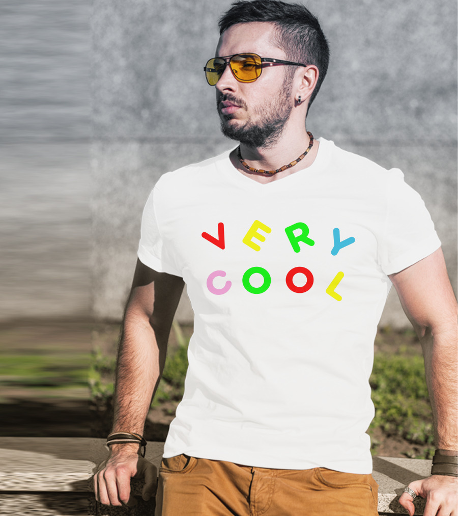Very Cool Colorful Block Letters T-Shirt