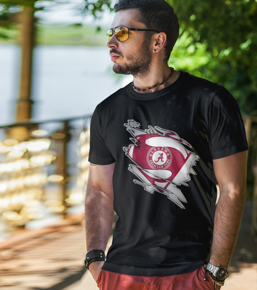 Alabama Crimson Tide Super Man T-Shirt