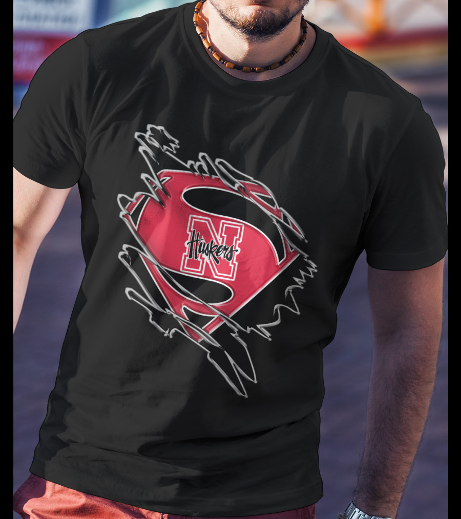Nebraska Huskers Super Logo N T-Shirt