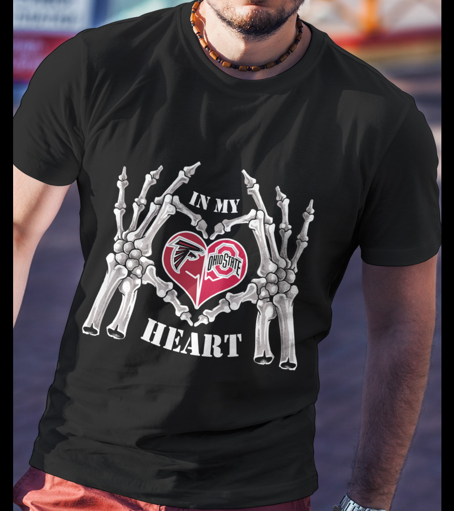 Atlanta Falcons Ohio State Buckeyes In My Heart T-Shirt