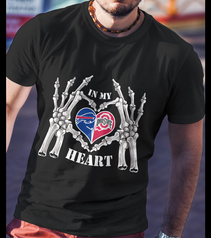 Buffalo Bills Ohio State Buckeyes In My Heart T-Shirt