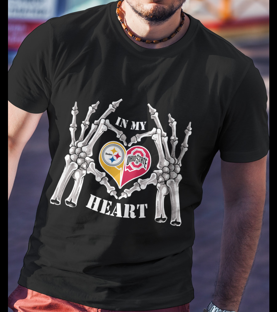 In My Heart Pittsburgh Steelers Ohio State Buckeyes T-Shirt
