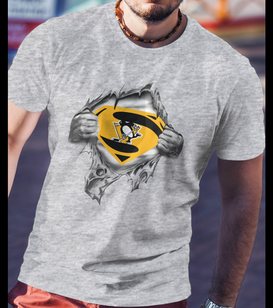 Pittsburgh Penguins Super Logo Symbol Breakthrough T-Shirt