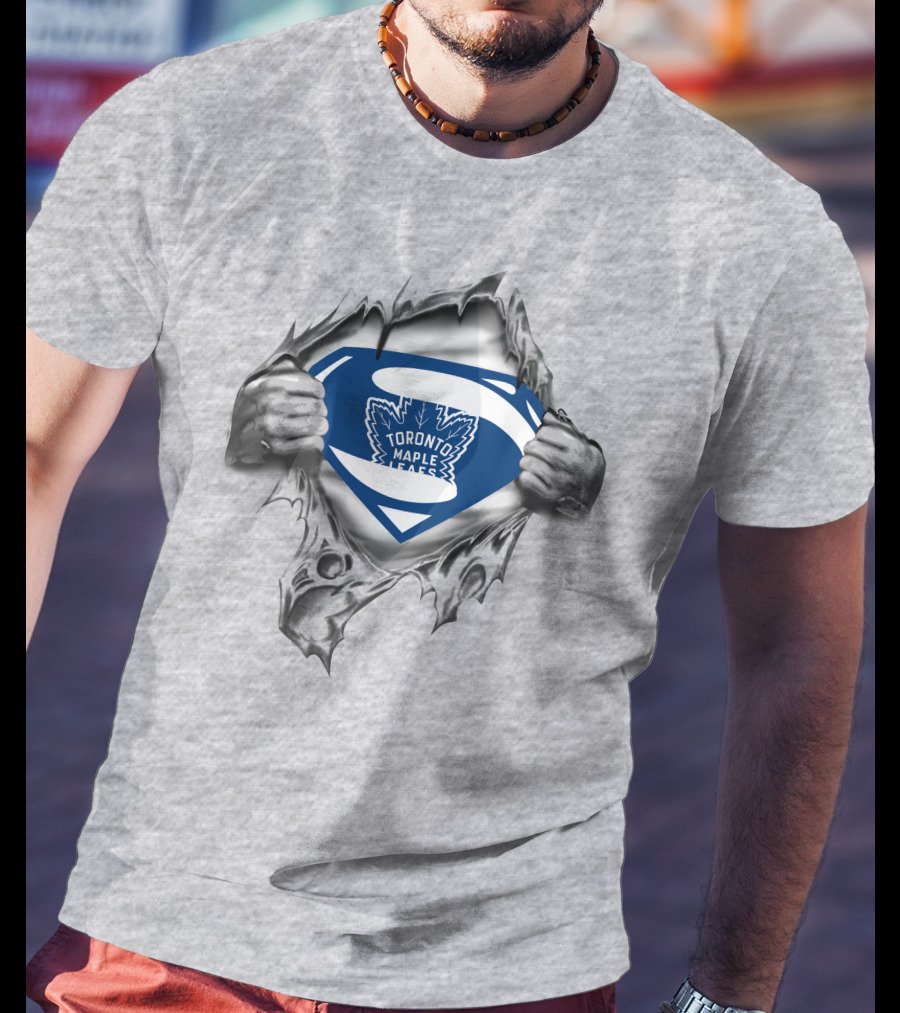 Toronto Maple Leafs Superman Logo Breakthrough T-Shirt
