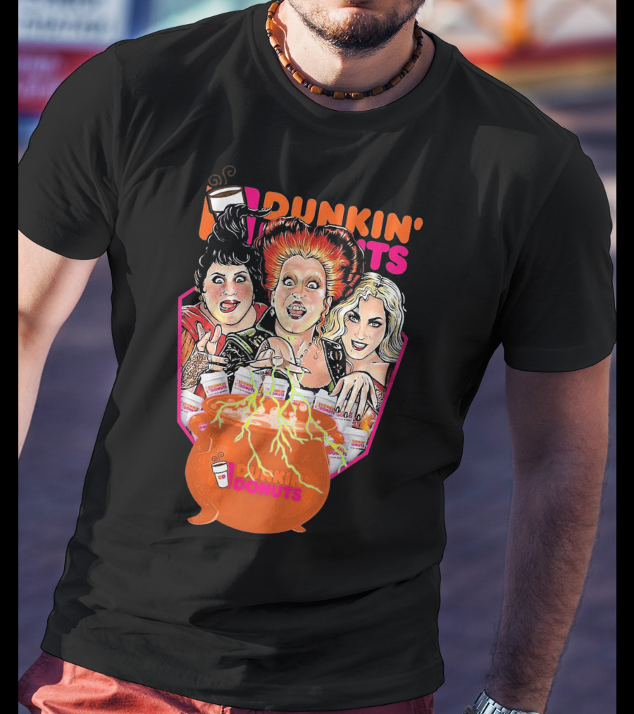 Hocus Pocus Witches Dunkin' Donuts Cauldron Magic T-Shirt