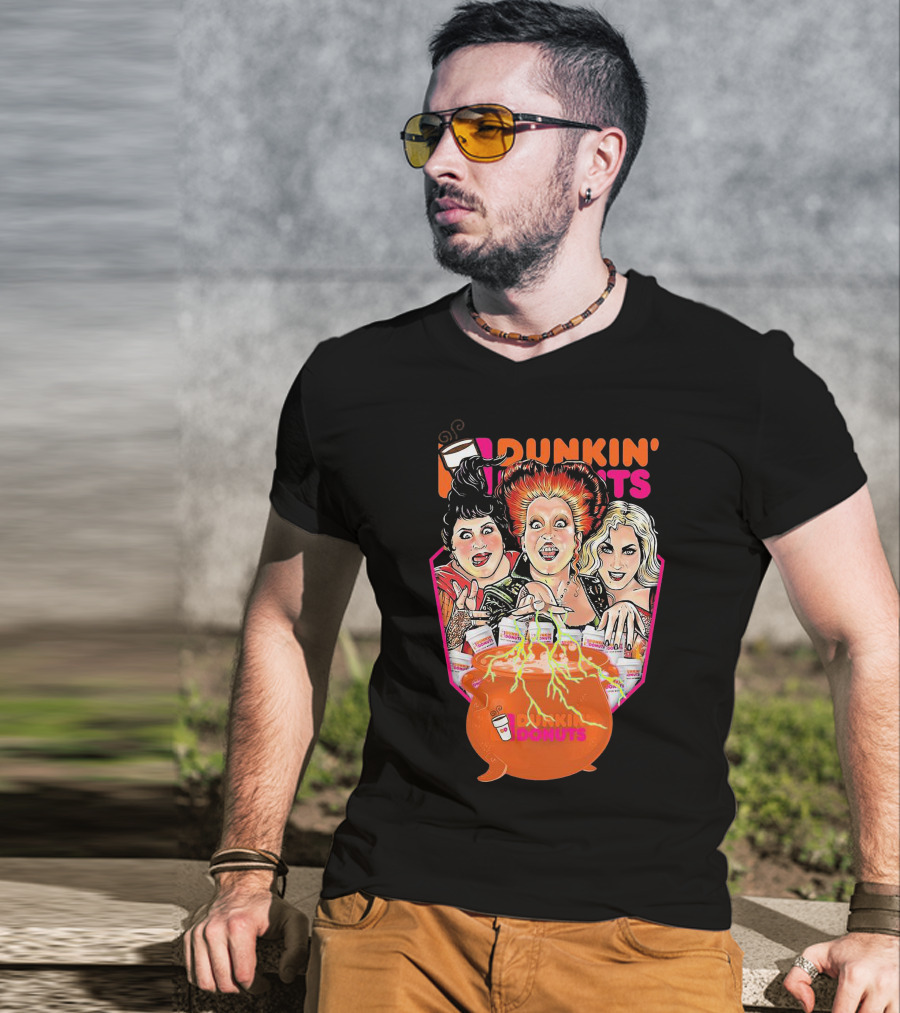 Hocus Pocus Witches Dunkin' Donuts Cauldron Magic T-Shirt