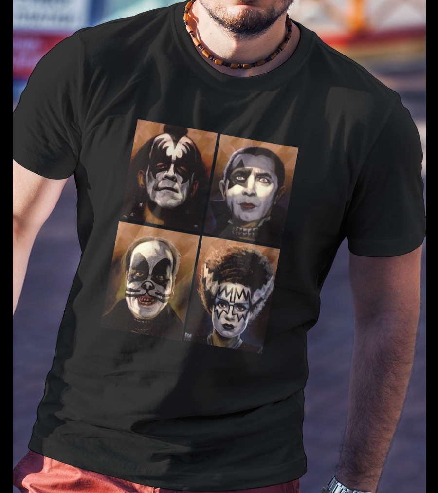 Monster Kiss Cats Quartet T-Shirt