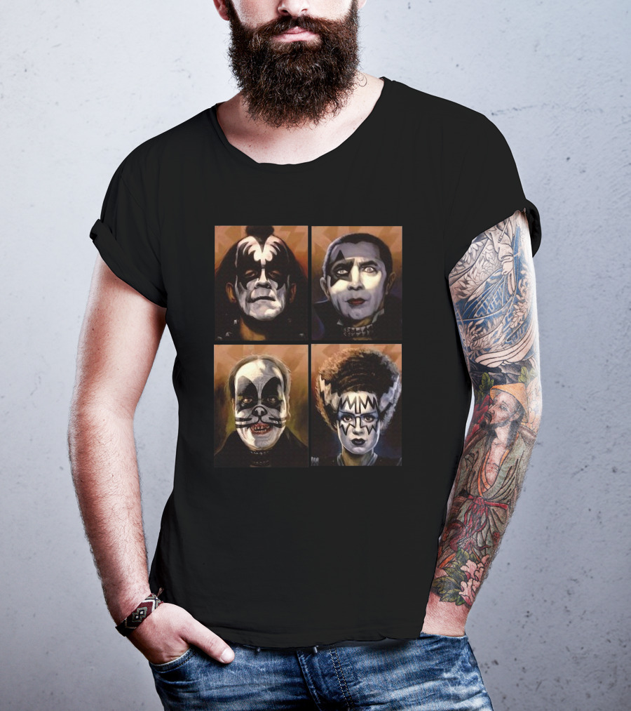 Monster Kiss Cats Quartet T-Shirt