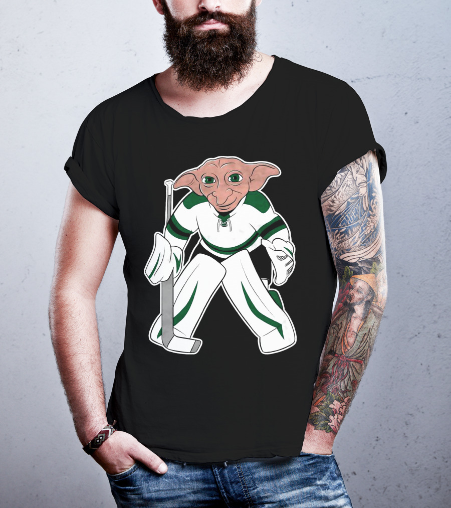 Spittin Chiclets D Goalie Hockey Creature Playing Goaltender T-Shirt