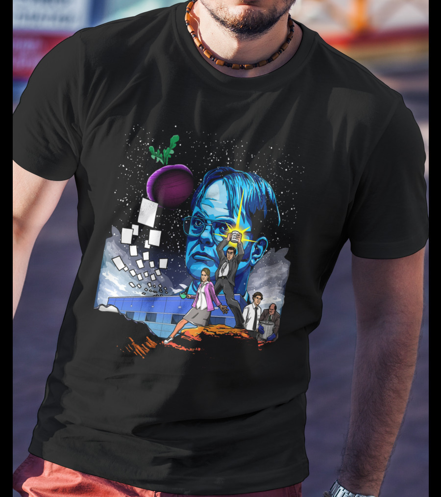 Star Wars Office Dwight Force Battle Galaxy Adventure T-Shirt