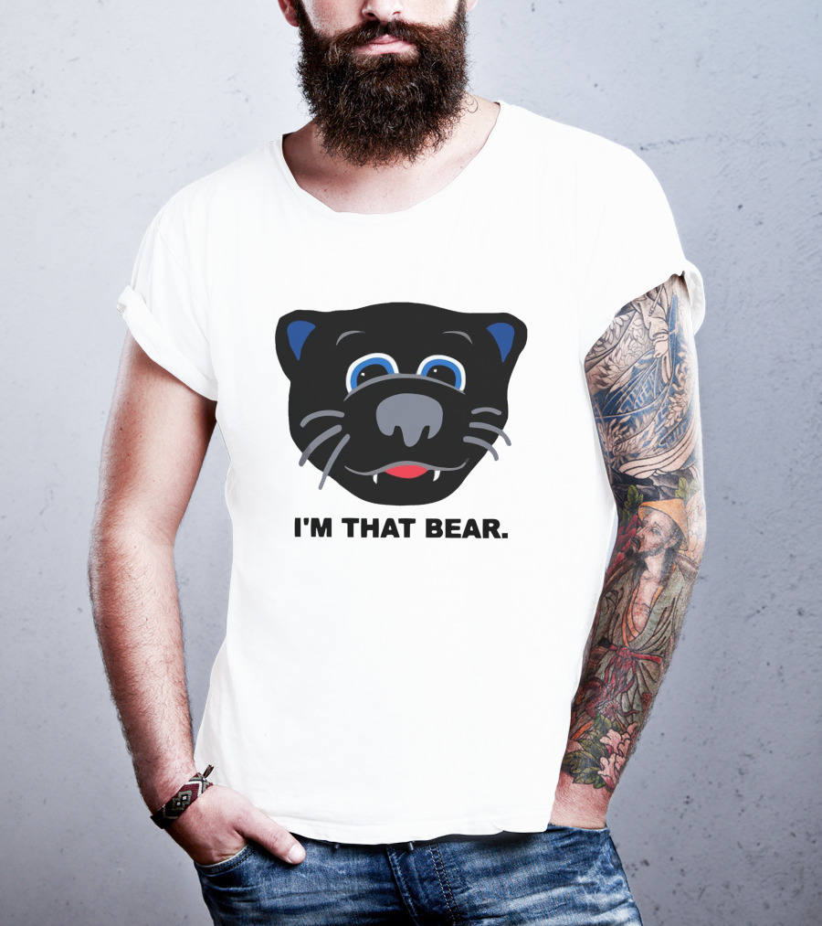 Carolina Panthers I'm That Bear Face T-Shirt