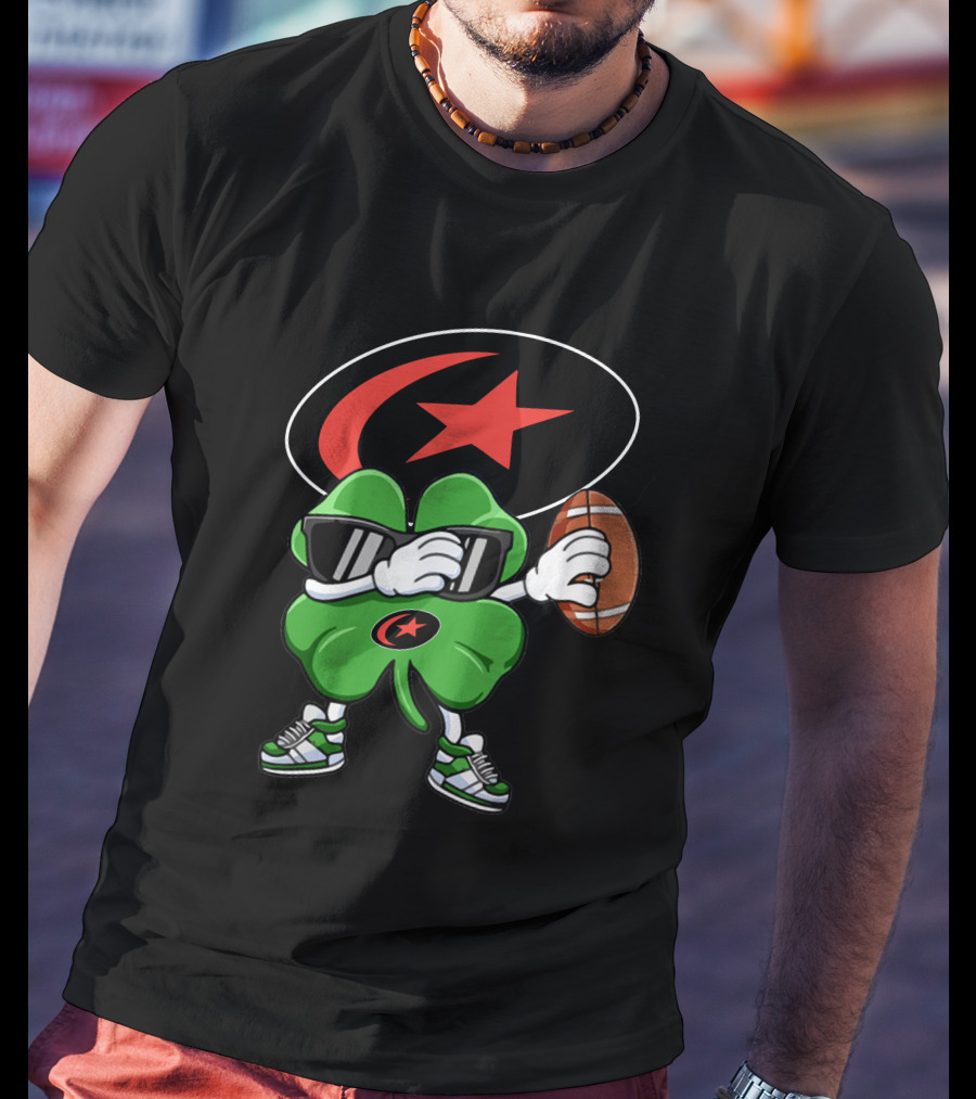 Saracens Rugby Lucky Clover Star Logo Football T-Shirt
