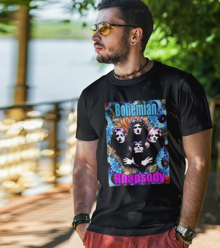 Bohemian Rhapsody Brian May Queen Psychedelic T-Shirt