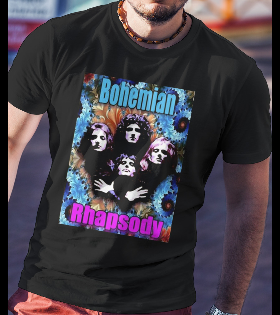 Bohemian Rhapsody Brian May Queen Psychedelic T-Shirt