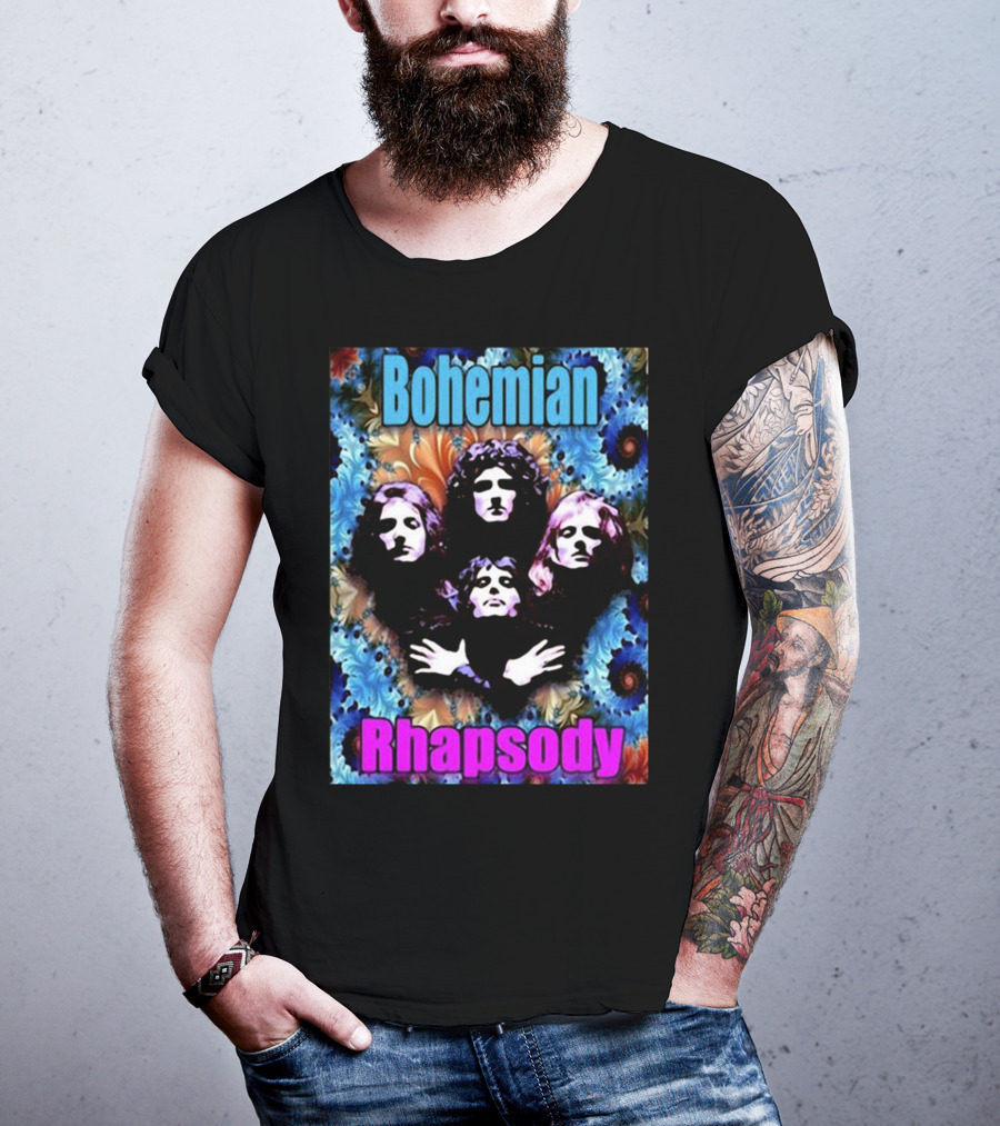 Bohemian Rhapsody Brian May Queen Psychedelic T-Shirt