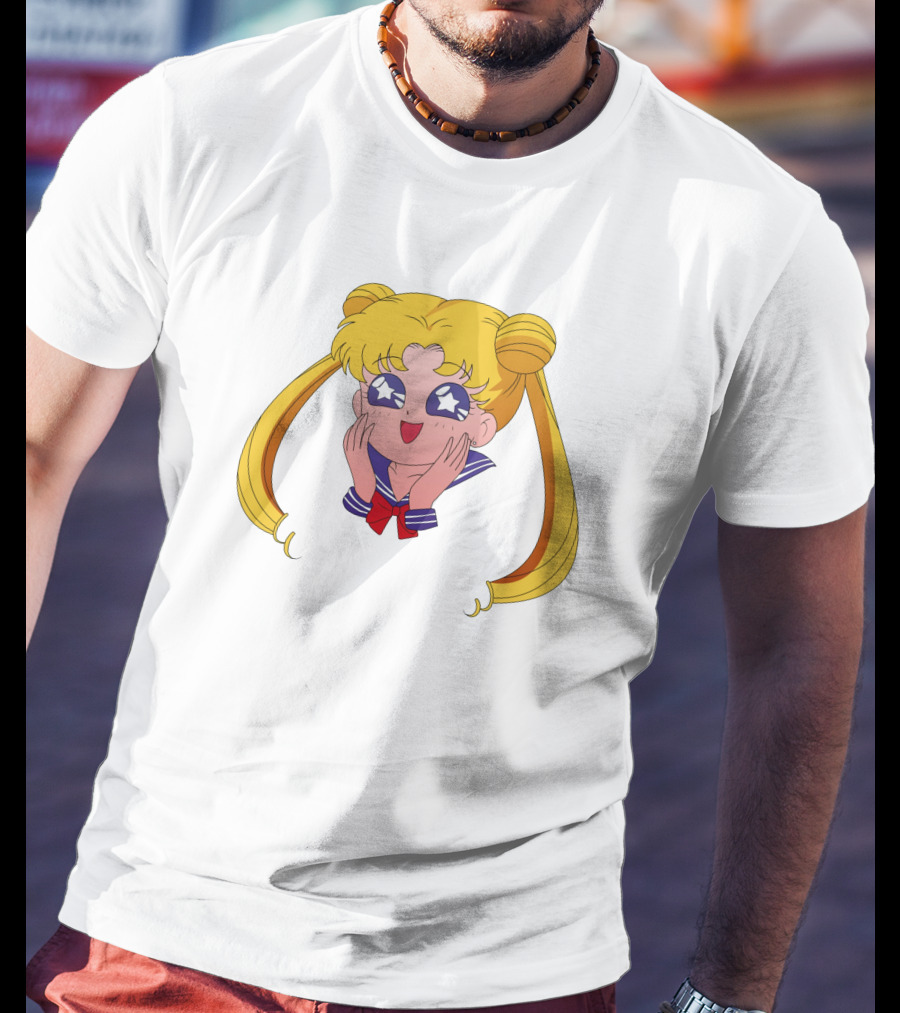 Sailor Moon Usagi Tsukino Star Eyes Anime Character T-Shirt