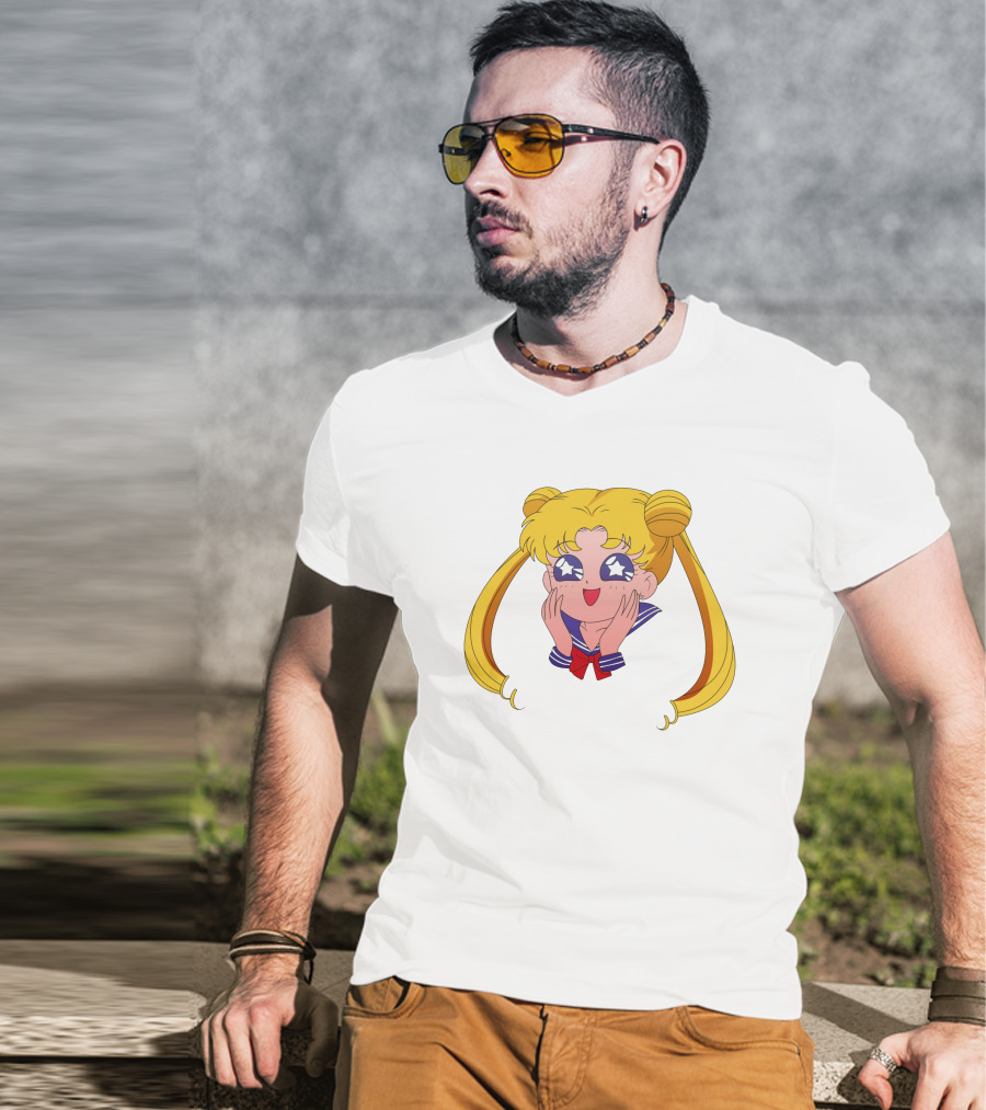 Sailor Moon Usagi Tsukino Star Eyes Anime Character T-Shirt
