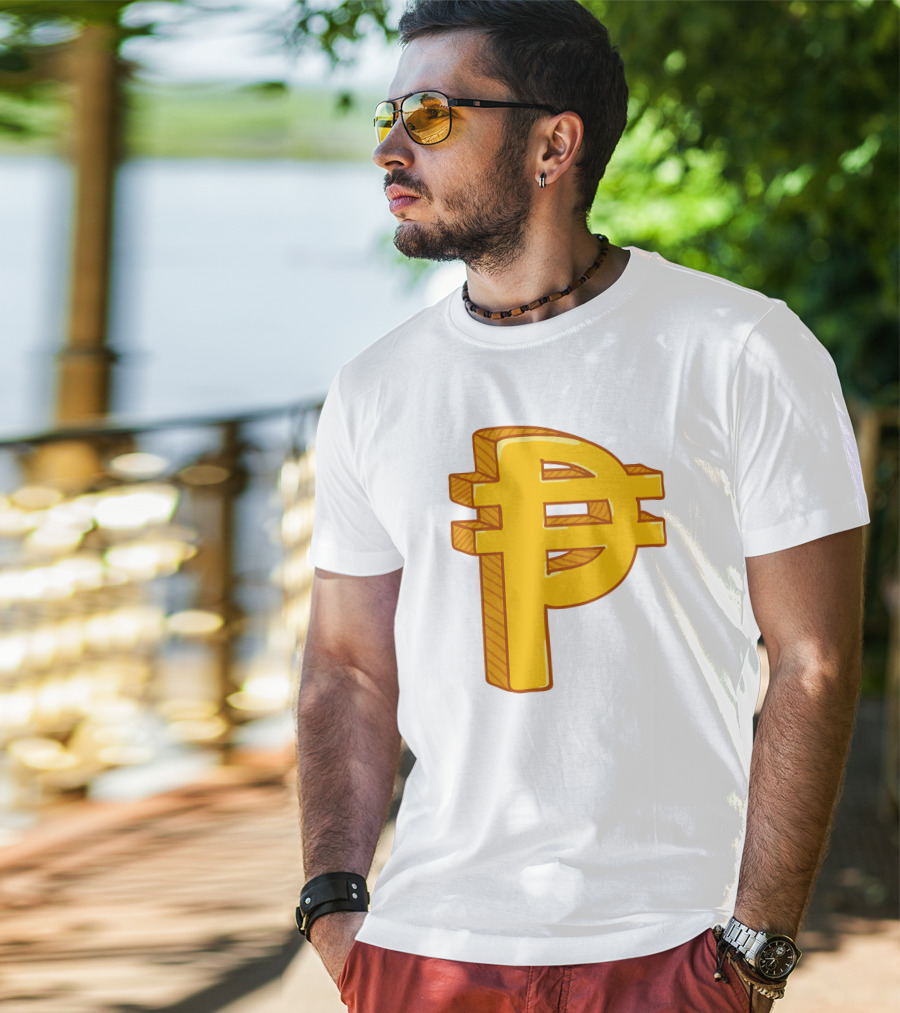Peso Currency Symbol Philippines Gold T-Shirt