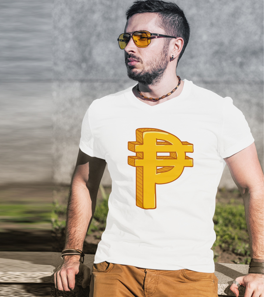Peso Currency Symbol Philippines Gold T-Shirt
