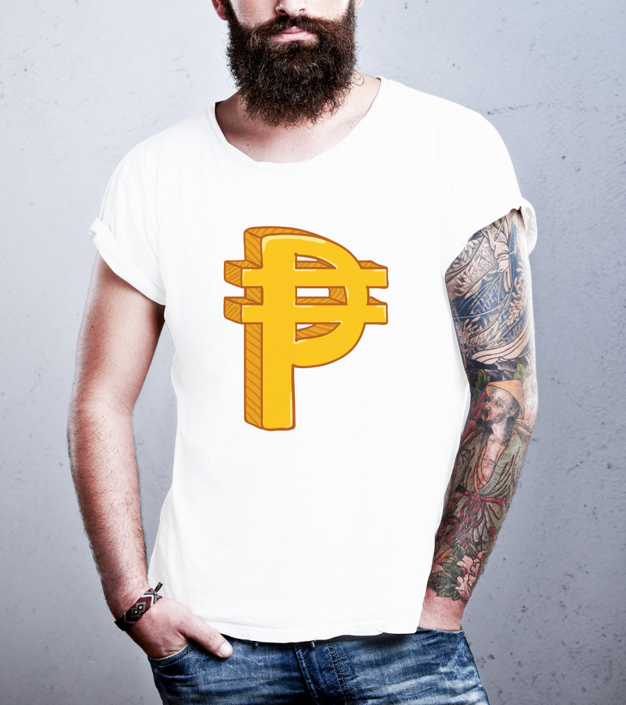 Peso Currency Symbol Philippines Gold T-Shirt