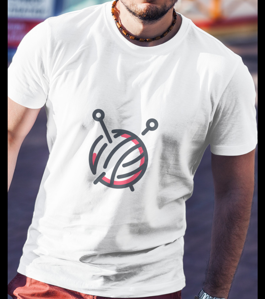 Yarn Ball With Knitting Needles T-Shirt