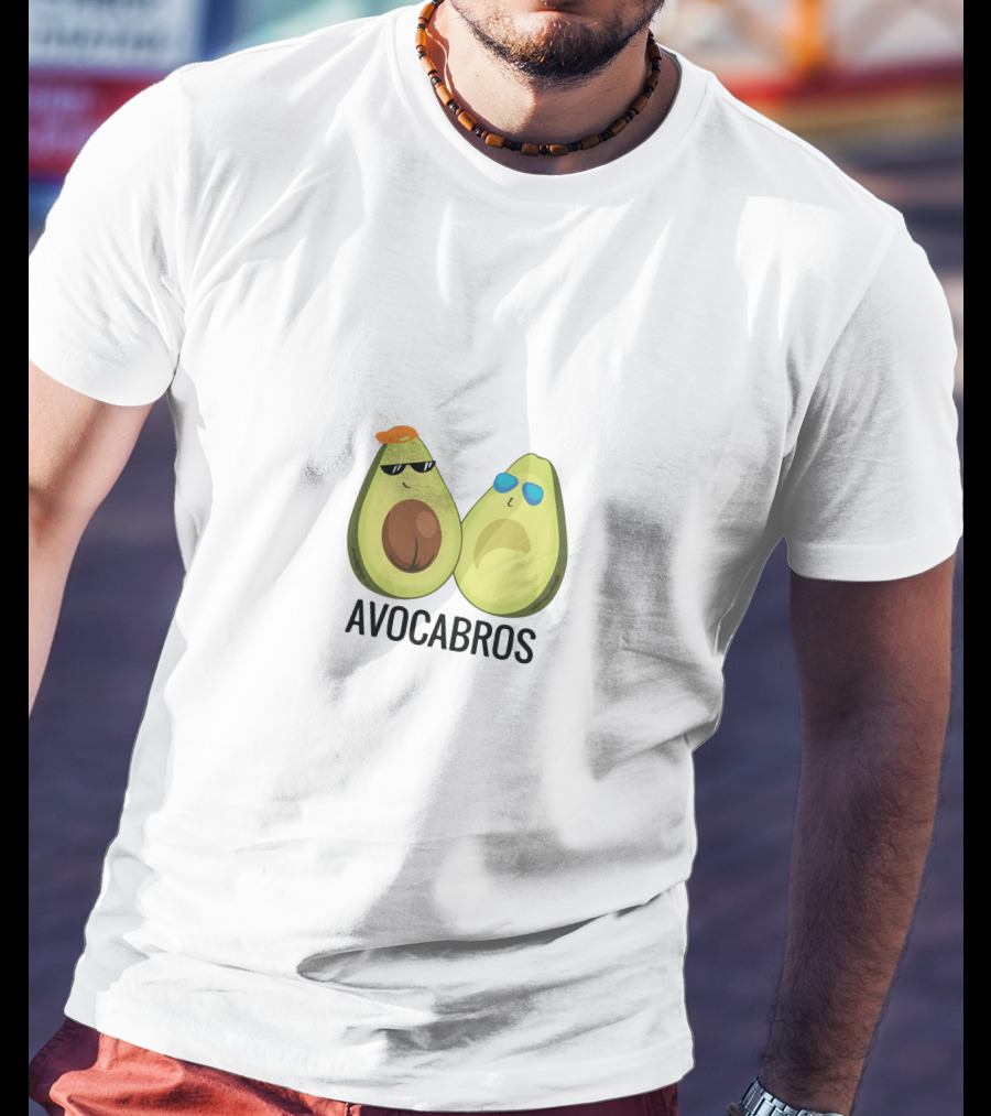 AVOCABROS Avocado Friends With Sunglasses T-Shirt