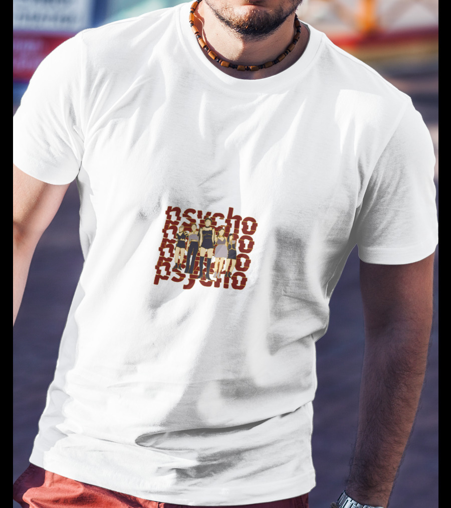 Psycho Text With Group Of People T-Shirt