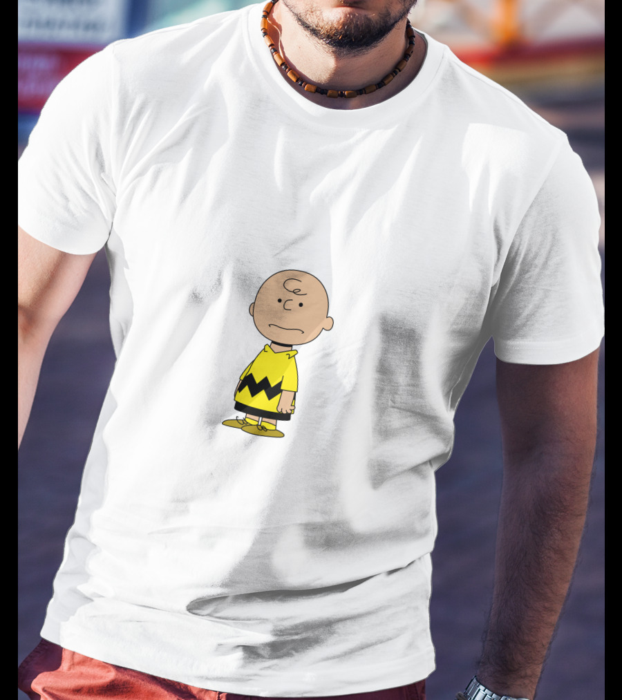 Charlie Brown Peanuts Yellow Zigzag Shirt Character Classic T-Shirt