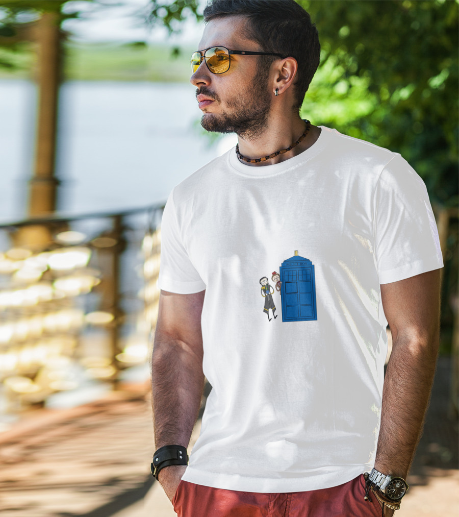 Twomad Police Box Doctor Who T-Shirt