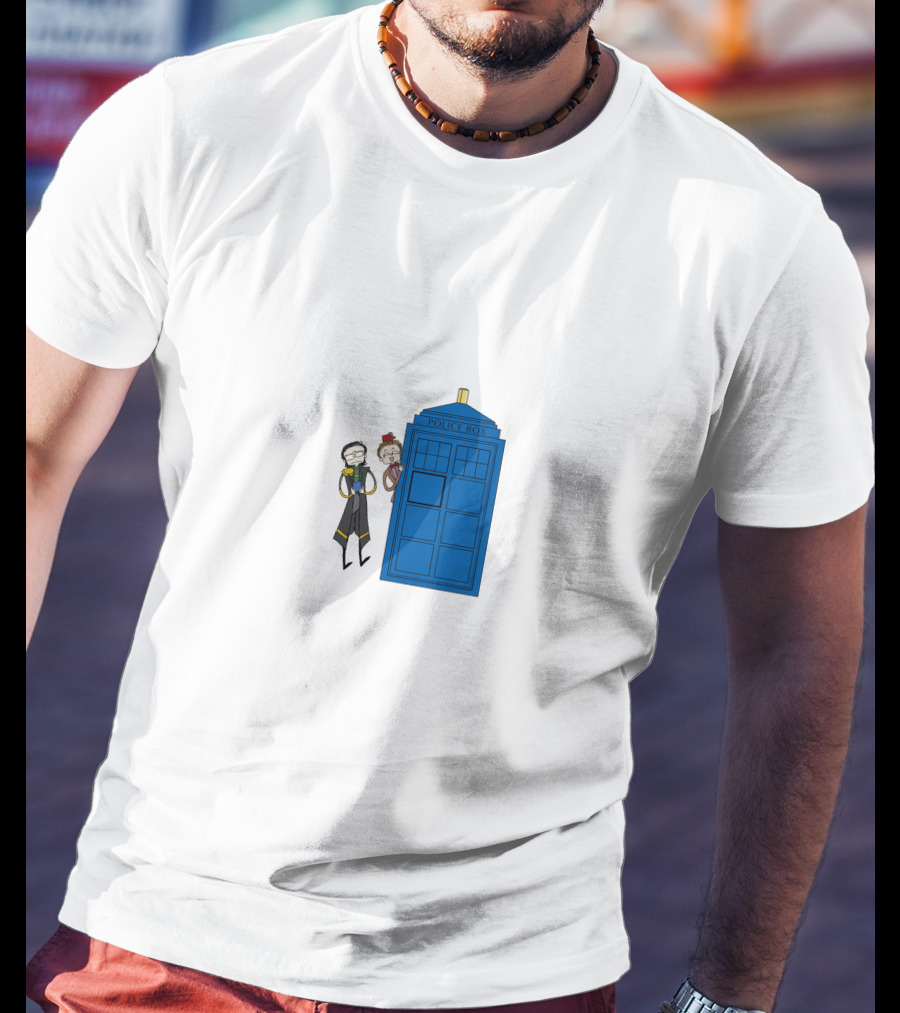 Twomad Police Box Doctor Who T-Shirt