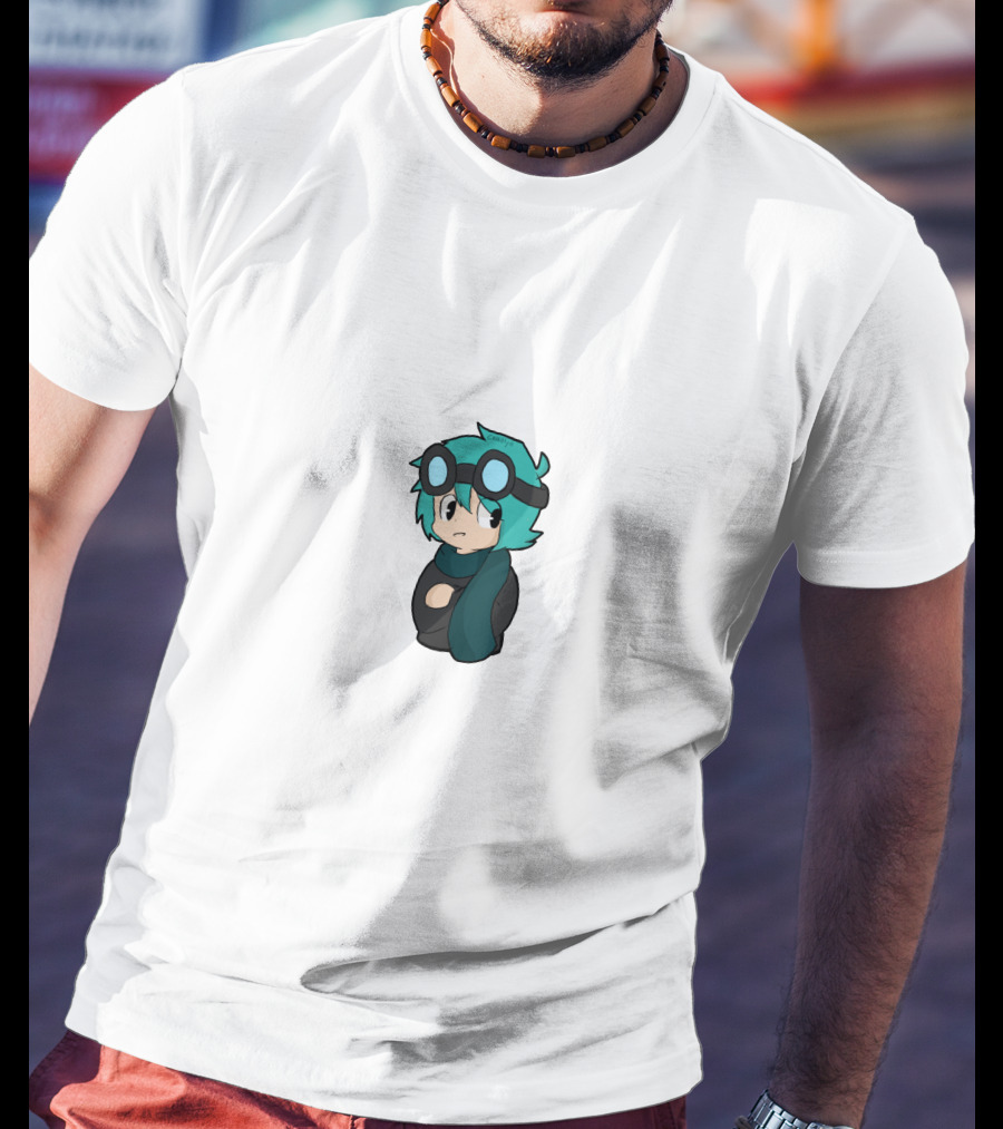 Dantdm Cartoon Character With Goggles And Scarf T-Shirt