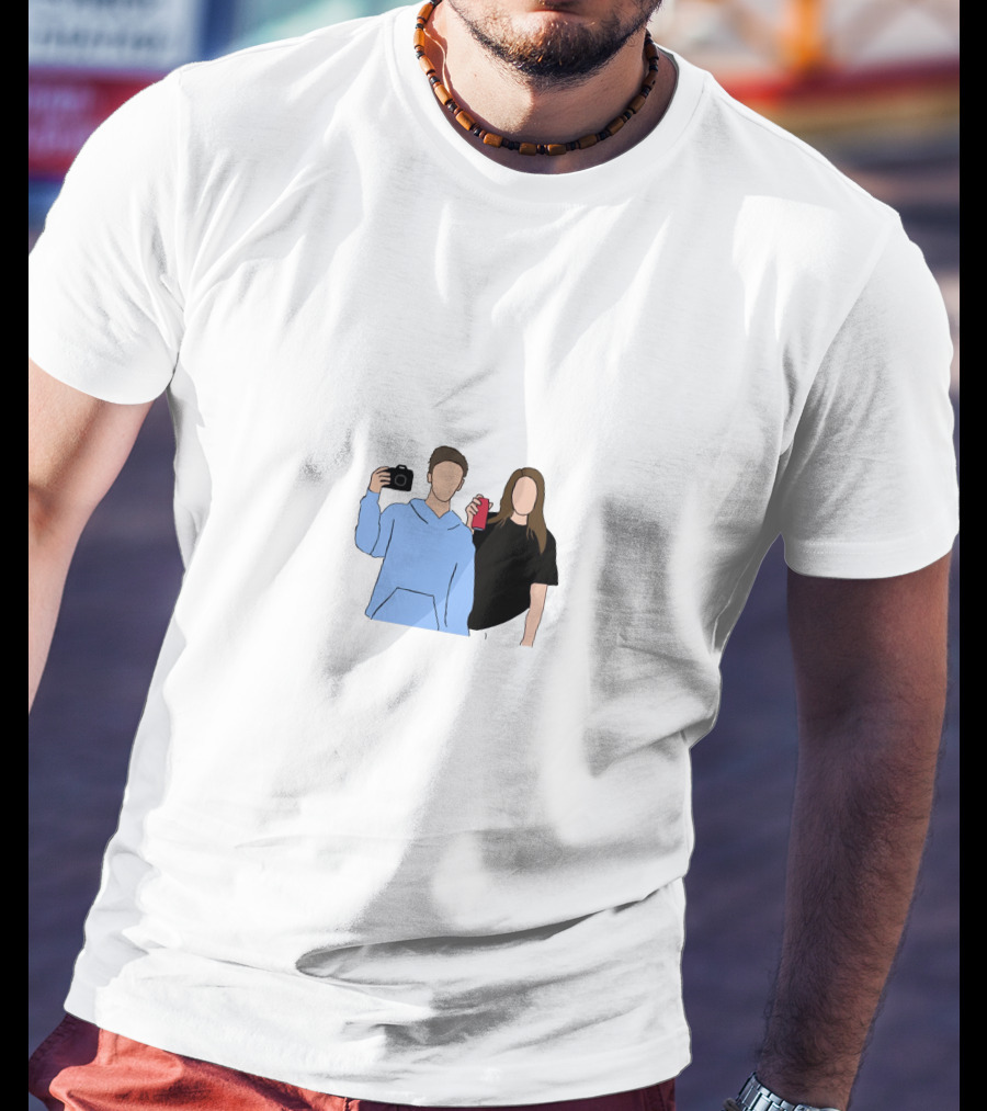 Sinjin Drowning Camera And Drink Duo T-Shirt