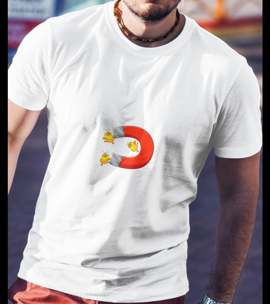 Chicks In The Office Magnet Attraction With Chicks Flying T-Shirt