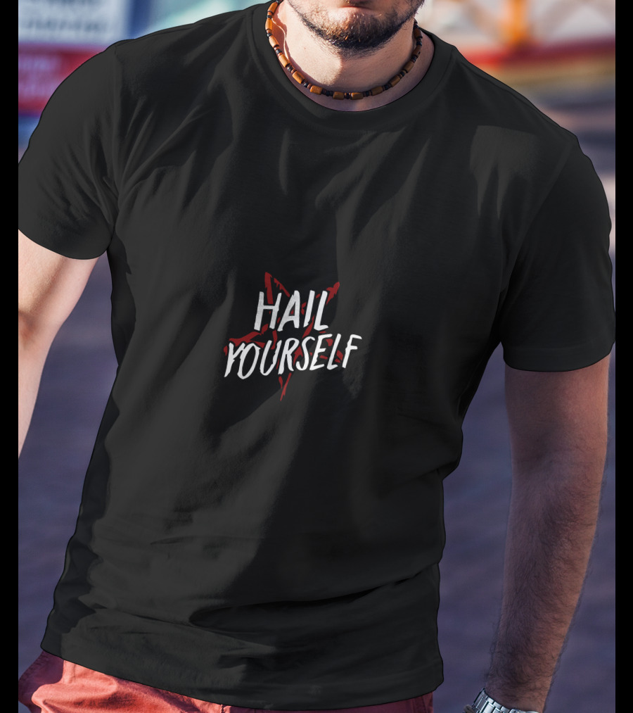 Lpotl Hail Yourself Pentagram T-Shirt