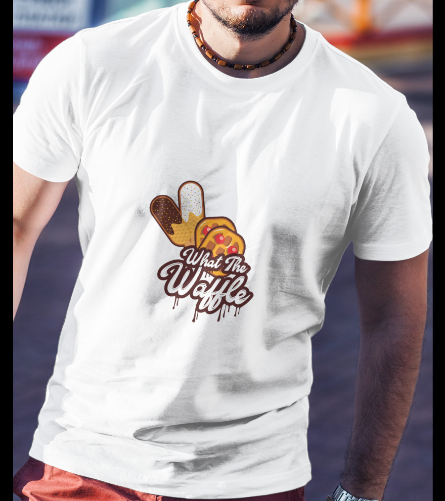 What The Waffle Dripping Syrup Popsicle T-Shirt