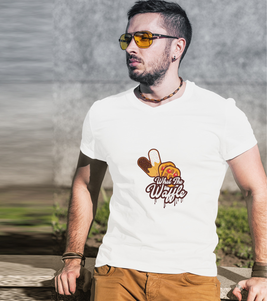 What The Waffle Dripping Syrup Popsicle T-Shirt