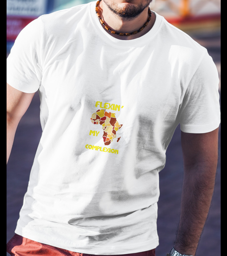 Flexin' My Complexion Africa Map T-Shirt