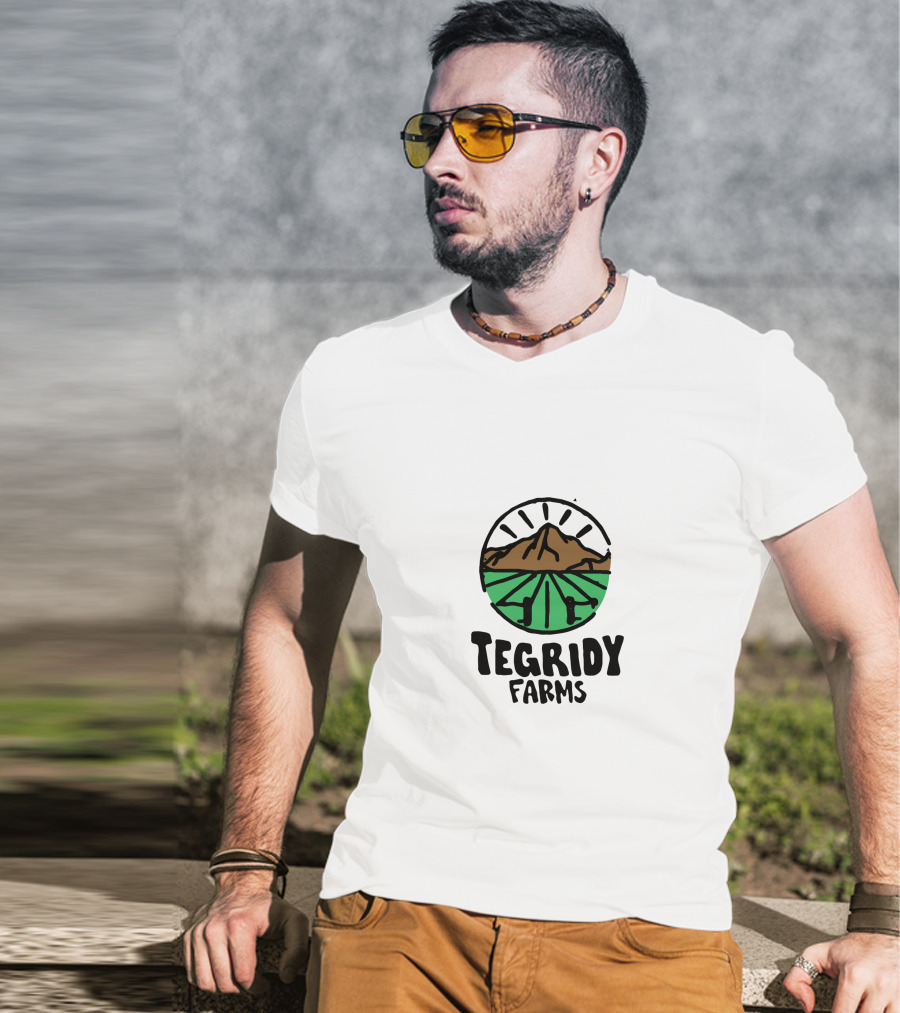 Tegridy Farms Mountain Fields Circular T-Shirt