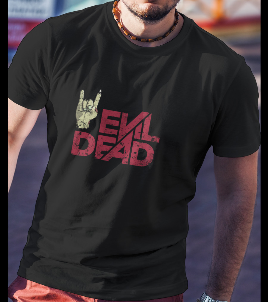 Evil Dead Metal Hand Gesture T-Shirt